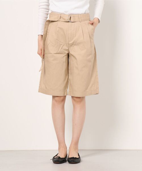 GAP(ギャップ)の「ハイライズ ベルト ショートパンツ(その他パンツ・レディース・その他/ベージュ/ブラック・6/8/000/4/0/2/00)」の7枚目の写真