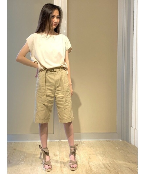 GAP(ギャップ)の「ハイライズ ベルト ショートパンツ(その他パンツ・レディース・その他/ベージュ/ブラック・6/8/000/4/0/2/00)」の20枚目の写真