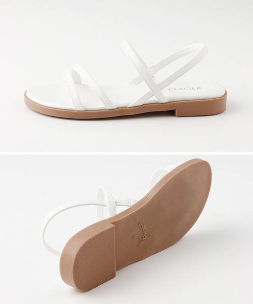 Honeys（ハニーズ）の「ナローストラップサンダル（サンダル・レディース・ゴールド/ブラック/ホワイト・S/M/L）」の10枚目の写真