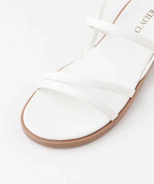 Honeys（ハニーズ）の「ナローストラップサンダル（サンダル・レディース・ゴールド/ブラック/ホワイト・S/M/L）」の11枚目の写真