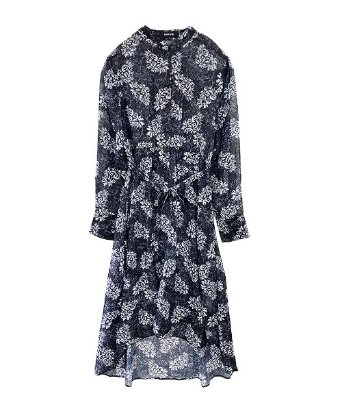 ENVYM(アンビー)の「ラウンドヘムペイズリーガウン(その他アウター・レディース・ブラック/ベージュ・FREE)」の10枚目の写真