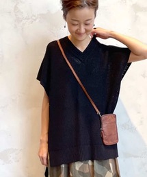 BEARDSLEY | 麻混畦チュニック(ニット/セーター)