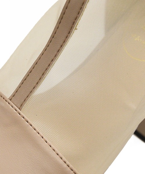 NOFALL（ノーフォール）の「シアー厚底ショートブーツ（ブーツ・レディース・ブラック/アイボリー/ブラック系その他/グレイッシュベージュ・LL/3L/SS/S/M/L）」の12枚目の写真