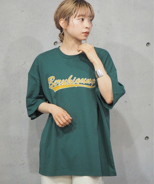 tiptop(ティップトップ)の「2021SS カレッジロゴBIGTシャツ(Tシャツ/カットソー・レディース・オフホワイト/スミクロ/グリーン/ブルー/ネイビー/グリーン系その他/ホワイト系その他・FREE)」の15枚目の写真