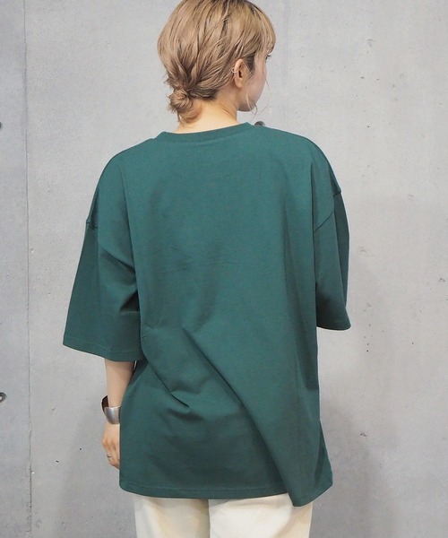 tiptop(ティップトップ)の「2021SS カレッジロゴBIGTシャツ(Tシャツ/カットソー・レディース・オフホワイト/スミクロ/グリーン/ブルー/ネイビー/グリーン系その他/ホワイト系その他・FREE)」の8枚目の写真