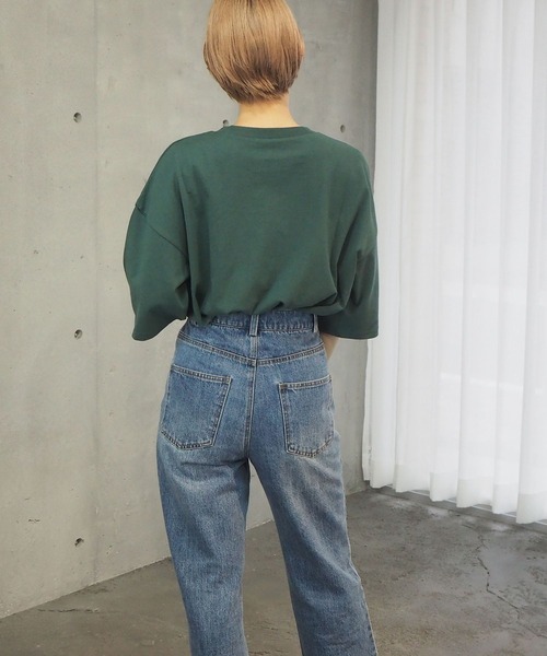 tiptop(ティップトップ)の「2021SS カレッジロゴBIGTシャツ(Tシャツ/カットソー・レディース・オフホワイト/スミクロ/グリーン/ブルー/ネイビー/グリーン系その他/ホワイト系その他・FREE)」の22枚目の写真