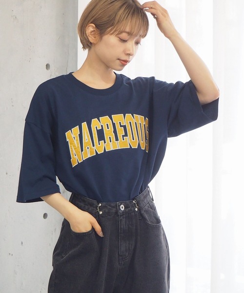 tiptop(ティップトップ)の「2021SS カレッジロゴBIGTシャツ(Tシャツ/カットソー・レディース・オフホワイト/スミクロ/グリーン/ブルー/ネイビー/グリーン系その他/ホワイト系その他・FREE)」の20枚目の写真