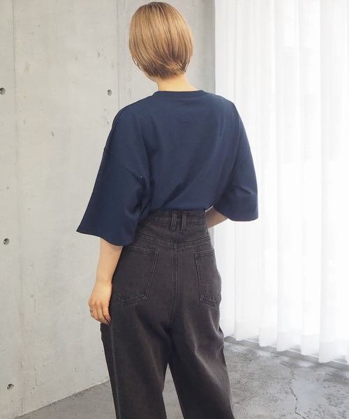 tiptop(ティップトップ)の「2021SS カレッジロゴBIGTシャツ(Tシャツ/カットソー・レディース・オフホワイト/スミクロ/グリーン/ブルー/ネイビー/グリーン系その他/ホワイト系その他・FREE)」の19枚目の写真
