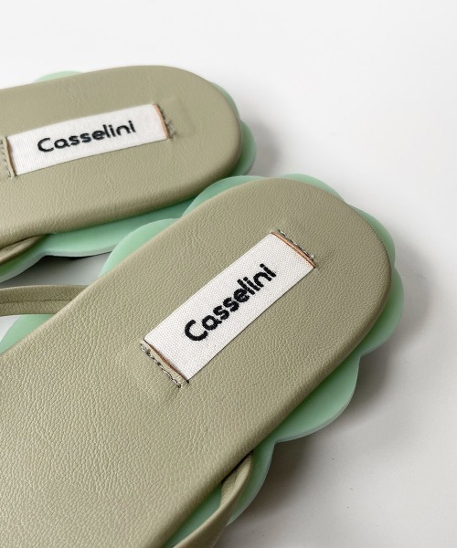 LIPSTAR（リップスター）の「【WEB別注】≪Casselini／キャセリーニ≫スカラップビーチサンダル（サンダル・レディース・ブラック/パープル/グリーン・23.5cm/24.5cm）」の7枚目の写真