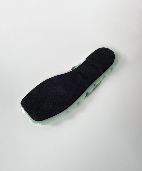 LIPSTAR（リップスター）の「【WEB別注】≪Casselini／キャセリーニ≫スカラップビーチサンダル（サンダル・レディース・ブラック/パープル/グリーン・23.5cm/24.5cm）」の9枚目の写真