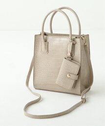 RAY CASSIN | パスケース付型押し2WAYバッグ(ショルダーバッグ)