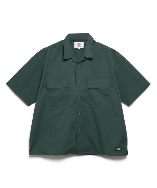 Dickies（ディッキーズ）の「【Dickies】WORK SHIRT / ディッキーズ 半袖 ワークシャツ（シャツ/ブラウス・メンズ・ベージュ/ネイビー/ブラック/レオパード/ピンク/ストライプ/ブラック系その他/ライトグレー/グリーン/マルチ/カモフラージュ/アニマル・L/M/S/XL）」の5枚目の写真