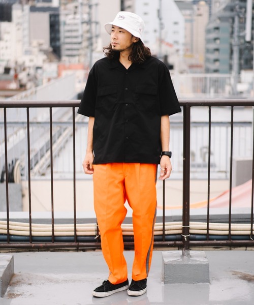 Dickies（ディッキーズ）の「【Dickies】WORK SHIRT / ディッキーズ 半袖 ワークシャツ（シャツ/ブラウス・メンズ・ベージュ/ネイビー/ブラック/レオパード/ピンク/ストライプ/ブラック系その他/ライトグレー/グリーン/マルチ/カモフラージュ/アニマル・L/M/S/XL）」の21枚目の写真