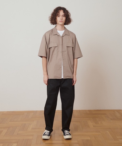 Dickies（ディッキーズ）の「【Dickies】WORK SHIRT / ディッキーズ 半袖 ワークシャツ（シャツ/ブラウス・メンズ・ベージュ/ネイビー/ブラック/レオパード/ピンク/ストライプ/ブラック系その他/ライトグレー/グリーン/マルチ/カモフラージュ/アニマル・L/M/S/XL）」の18枚目の写真