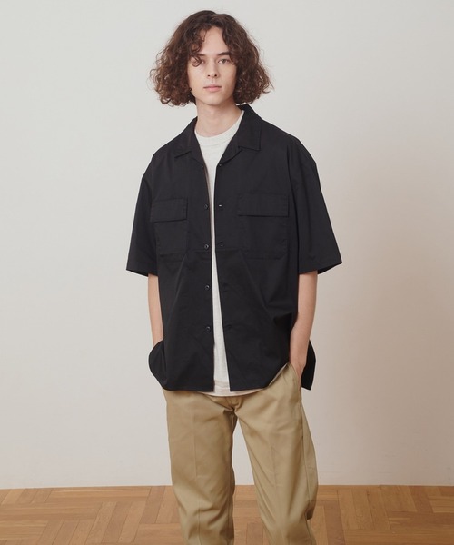 Dickies（ディッキーズ）の「【Dickies】WORK SHIRT / ディッキーズ 半袖 ワークシャツ（シャツ/ブラウス・メンズ・ベージュ/ネイビー/ブラック/レオパード/ピンク/ストライプ/ブラック系その他/ライトグレー/グリーン/マルチ/カモフラージュ/アニマル・L/M/S/XL）」の20枚目の写真