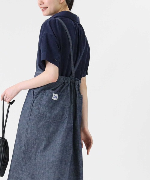 Lee（リー）の「【Lee】イージージャンパースカート（サロペット/オーバーオール・レディース・ノンウォッシュ・M/L）」の6枚目の写真