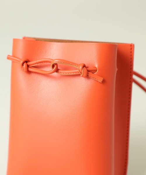 MARROW（マロウ）の「【MARROW(マロー)】ストリングポーチMA-AC0103（ショルダーバッグ・レディース・ライトグレー/ブラック/レッド/ピンク・FREE）」の13枚目の写真