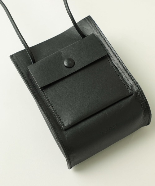 MARROW（マロウ）の「【MARROW(マロー)】ストリングポーチMA-AC0103（ショルダーバッグ・レディース・ライトグレー/ブラック/レッド/ピンク・FREE）」の6枚目の写真