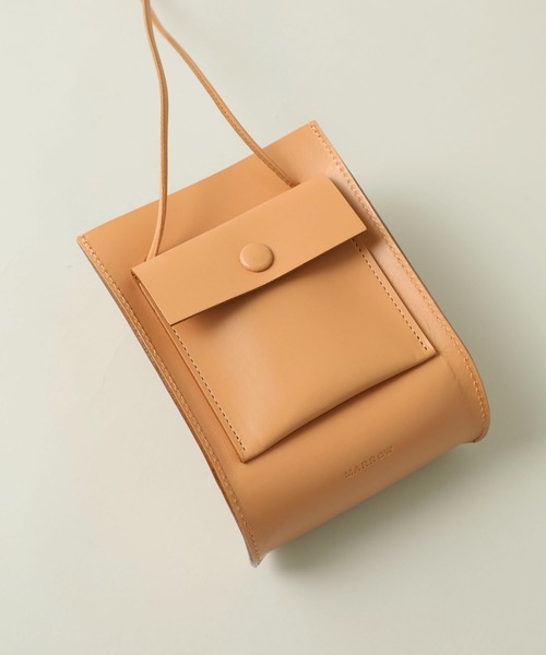 MARROW（マロウ）の「【MARROW(マロー)】ストリングポーチMA-AC0103（ショルダーバッグ・レディース・ライトグレー/ブラック/レッド/ピンク・FREE）」の18枚目の写真