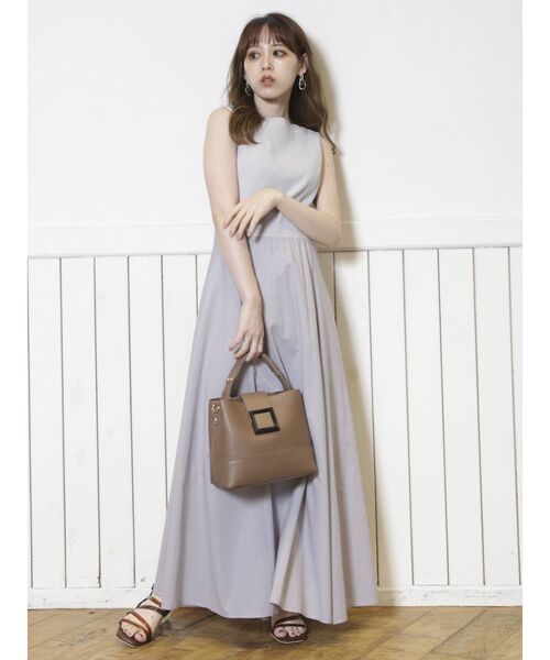 dazzlin（ダズリン）の「バックレースアップコンビワンピース（ワンピース・レディース・ブラウン/グレー/アイボリー・FREE）」の11枚目の写真