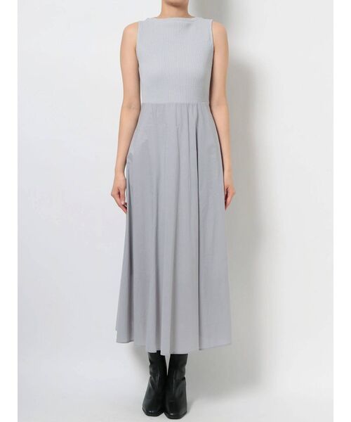 dazzlin（ダズリン）の「バックレースアップコンビワンピース（ワンピース・レディース・ブラウン/グレー/アイボリー・FREE）」の8枚目の写真