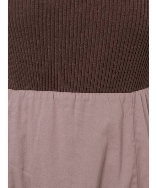 dazzlin（ダズリン）の「バックレースアップコンビワンピース（ワンピース・レディース・ブラウン/グレー/アイボリー・FREE）」の22枚目の写真