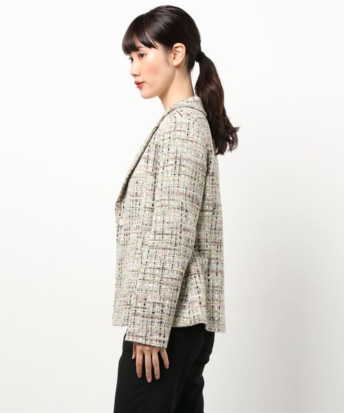 HANAE MORI(ハナエモリ)の「【HANAE MORI】ジャケット(その他アウター・レディース・グリーン・38/40)」の4枚目の写真