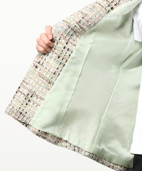 HANAE MORI(ハナエモリ)の「【HANAE MORI】ジャケット(その他アウター・レディース・グリーン・38/40)」の3枚目の写真
