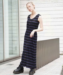 X-girl | MULTI STRIPE DRESS(ワンピース)
