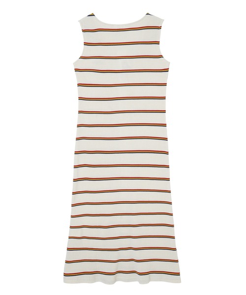 X-girl（エックスガール）の「MULTI STRIPE DRESS（ワンピース・レディース・ブラック/ホワイト/ライトグリーン・S/M）」の14枚目の写真