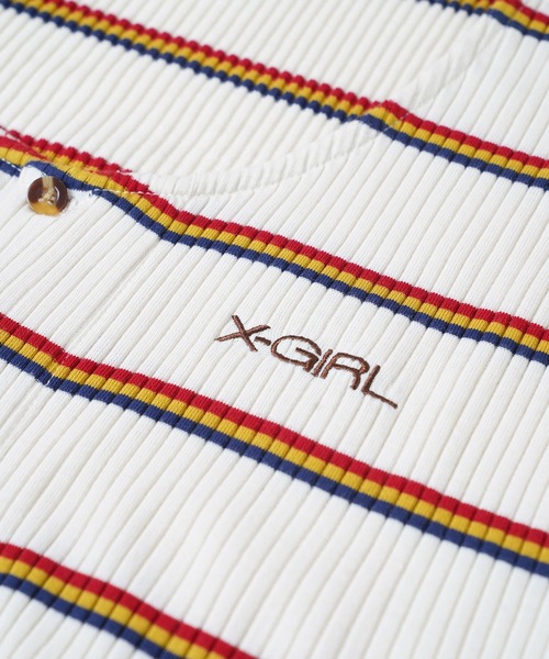 X-girl（エックスガール）の「MULTI STRIPE DRESS（ワンピース・レディース・ブラック/ホワイト/ライトグリーン・S/M）」の17枚目の写真