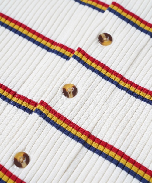 X-girl（エックスガール）の「MULTI STRIPE DRESS（ワンピース・レディース・ブラック/ホワイト/ライトグリーン・S/M）」の18枚目の写真