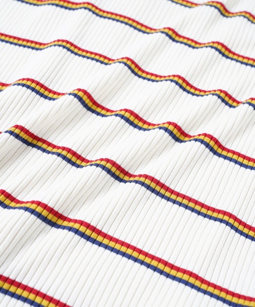 X-girl（エックスガール）の「MULTI STRIPE DRESS（ワンピース・レディース・ブラック/ホワイト/ライトグリーン・S/M）」の21枚目の写真