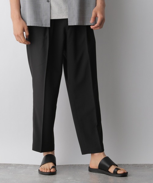 GLOBAL WORK（グローバルワーク）の「URBANSLACKS　WIDE/951609（スラックス・メンズ・ブラック/ライトベージュ/ダークブラウン・SMALL/LARGE/MEDIUM）」の2枚目の写真