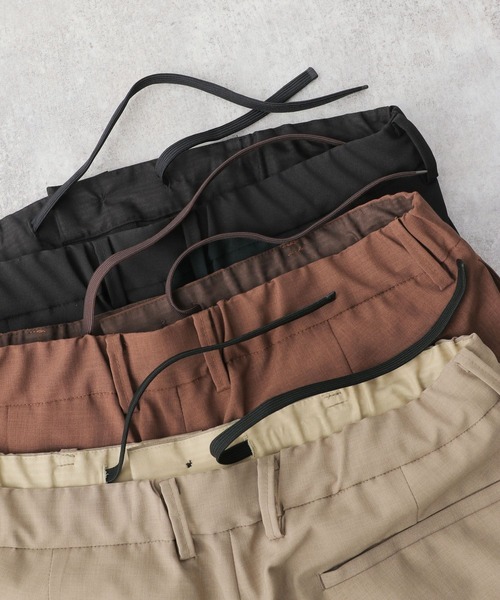 GLOBAL WORK（グローバルワーク）の「URBANSLACKS　WIDE/951609（スラックス・メンズ・ブラック/ライトベージュ/ダークブラウン・SMALL/LARGE/MEDIUM）」の18枚目の写真