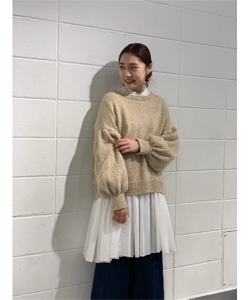 BEARDSLEY（ビアズリー）の「コットン素材 袖ギャザーコットン