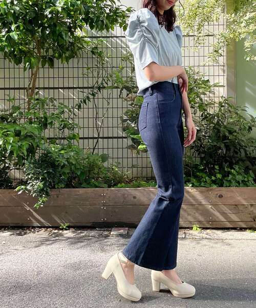 MAJESTIC LEGON（マジェスティックレゴン）の「コンシャススリーブカットトップス（Tシャツ/カットソー・レディース・ブラウン/オフホワイト/ブルー系その他2/ブルー系その他4/ピンク系その他2・SMALL/MEDIUM）」の13枚目の写真