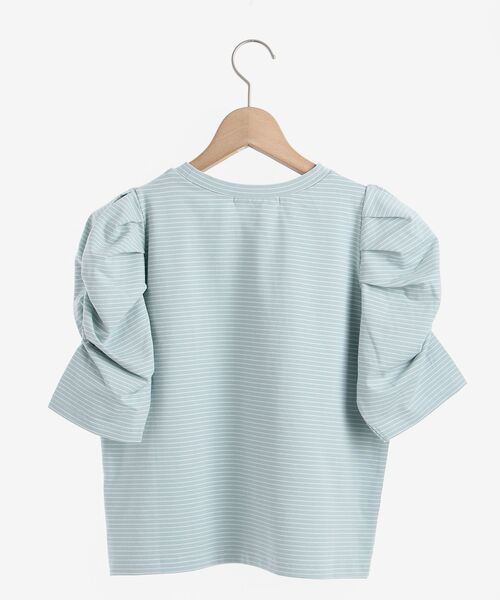 MAJESTIC LEGON（マジェスティックレゴン）の「コンシャススリーブカットトップス（Tシャツ/カットソー・レディース・ブラウン/オフホワイト/ブルー系その他2/ブルー系その他4/ピンク系その他2・SMALL/MEDIUM）」の17枚目の写真