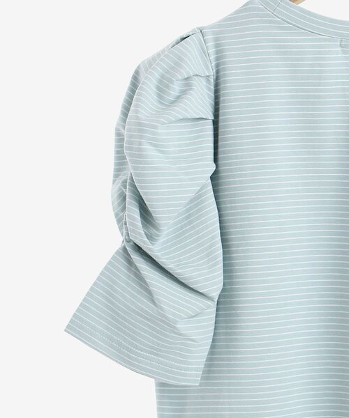 MAJESTIC LEGON（マジェスティックレゴン）の「コンシャススリーブカットトップス（Tシャツ/カットソー・レディース・ブラウン/オフホワイト/ブルー系その他2/ブルー系その他4/ピンク系その他2・SMALL/MEDIUM）」の11枚目の写真