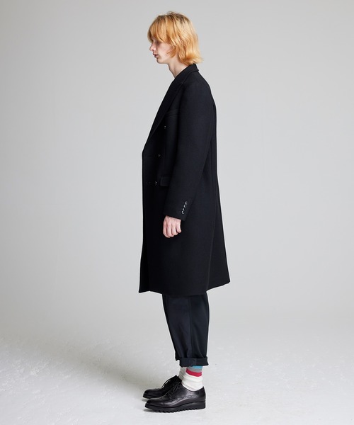 NOISE MAKER（ノイズメーカー）の「バンダナ柄裏地ダブルブレストチェスターコート【ブラック】（チェスターコート・メンズ・ブラック・MEDIUM/LARGE/X-LARGE）」の5枚目の写真