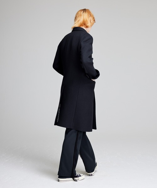 NOISE MAKER（ノイズメーカー）の「バンダナ柄裏地ダブルブレストチェスターコート【ブラック】（チェスターコート・メンズ・ブラック・MEDIUM/LARGE/X-LARGE）」の12枚目の写真