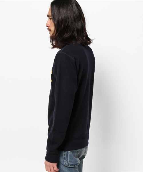 HYSTERIC GLAMOUR(ヒステリックグラマー)の「COLLEGE FRONT pt スウェット(スウェット・メンズ・レッド/グリーン/ネイビー・SMALL/LARGE/MEDIUM)」の5枚目の写真