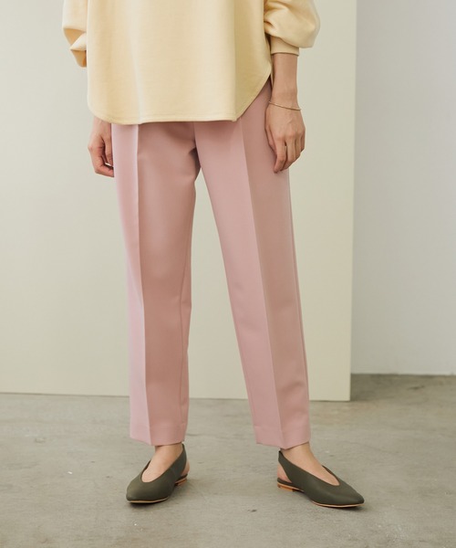 ROPE'（ロペ）の「【シリーズ】ストレッチツイルハイウエストパンツ（その他パンツ・レディース・チャコールグレー/ピンク/イエロー/ブラウン・36/38）」の4枚目の写真
