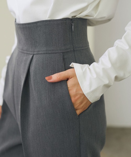 ROPE'（ロペ）の「【シリーズ】ストレッチツイルハイウエストパンツ（その他パンツ・レディース・チャコールグレー/ピンク/イエロー/ブラウン・36/38）」の11枚目の写真