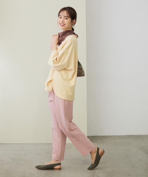 ROPE'（ロペ）の「【シリーズ】ストレッチツイルハイウエストパンツ（その他パンツ・レディース・チャコールグレー/ピンク/イエロー/ブラウン・36/38）」の22枚目の写真