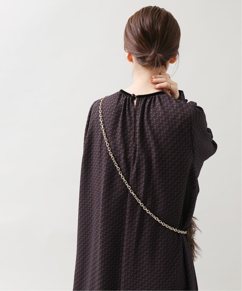 IENA(イエナ)の「ドットクルーネックワンピース◆(ワンピース・レディース・ブラック/ネイビー・38/36)」の15枚目の写真