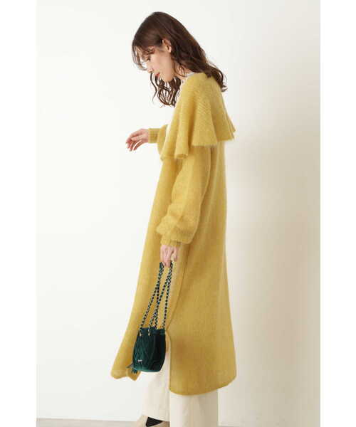 JILL STUART（ジルスチュアート）の「◆ジンジャーニットカーディガン（カーディガン/ボレロ・レディース・ベージュ/イエロー・FREE）」の19枚目の写真