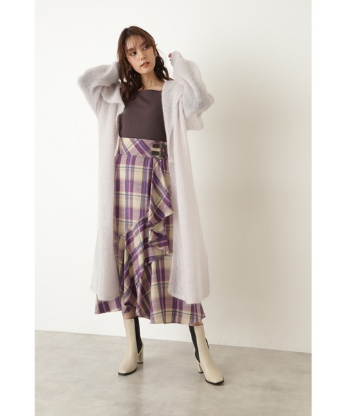 JILL STUART（ジルスチュアート）の「◆ジンジャーニットカーディガン（カーディガン/ボレロ・レディース・ベージュ/イエロー・FREE）」の7枚目の写真