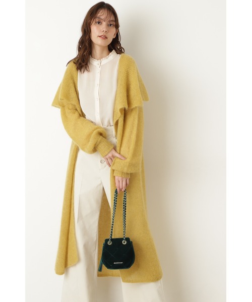 JILL STUART（ジルスチュアート）の「◆ジンジャーニットカーディガン（カーディガン/ボレロ・レディース・ベージュ/イエロー・FREE）」の12枚目の写真