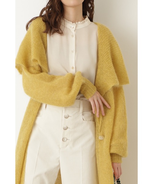 JILL STUART（ジルスチュアート）の「◆ジンジャーニットカーディガン（カーディガン/ボレロ・レディース・ベージュ/イエロー・FREE）」の16枚目の写真